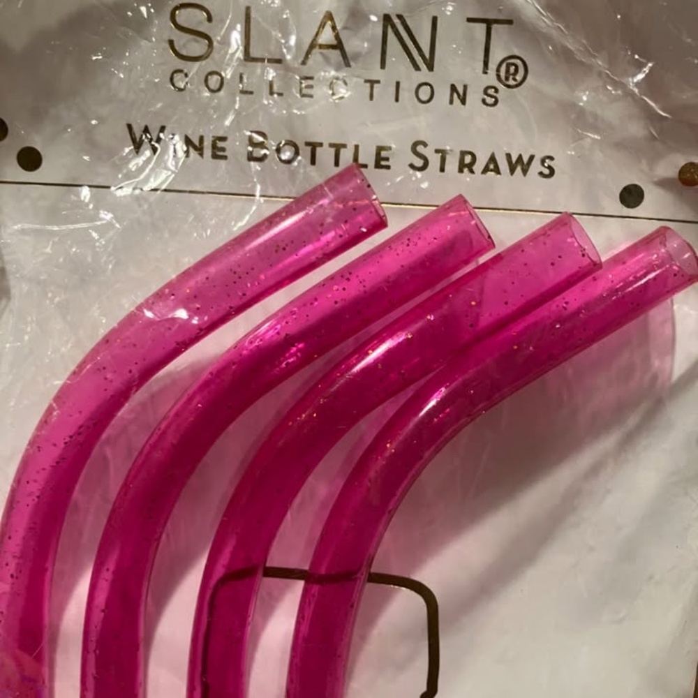 Slant Collections Wine Bottle Straws – Set of 4 (Brand New) - Picture 3 of 3